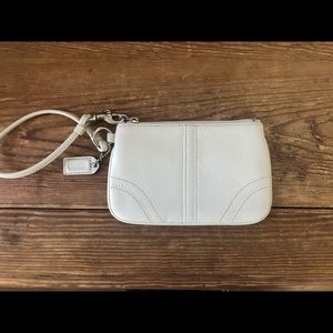 Beige Coach wristlet